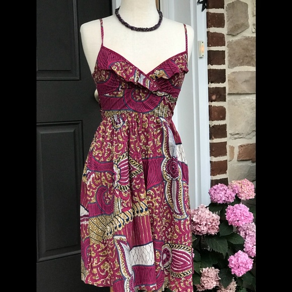 Flirty Magenta Sassy Summer Dress 🌺🏝 Small - Picture 7 of 8